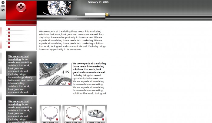 珠宝手表钻戒网页模板