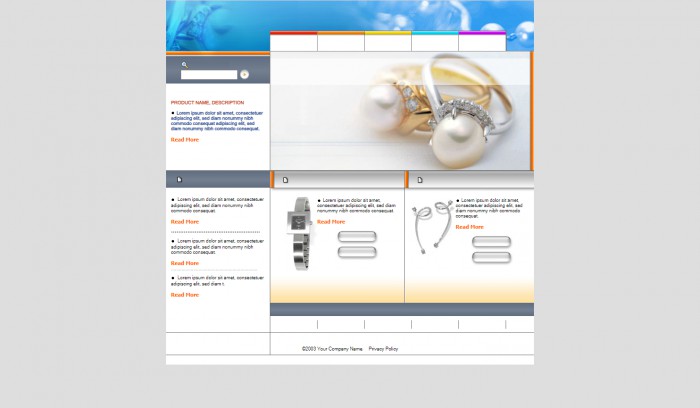 珠宝首饰公司网页模板