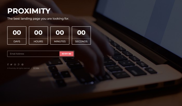 笔记本电脑倒计时网页模板
