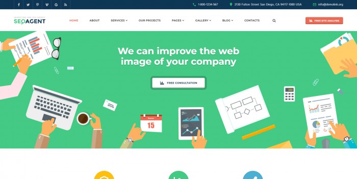 全能SEO数字营销公司网站模板
